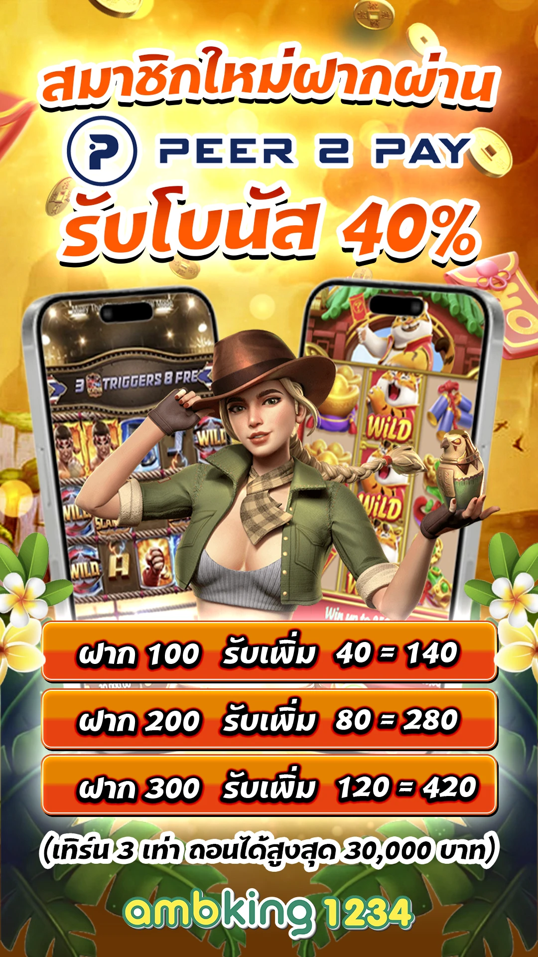 สมัครผ่านวอเลท - แบนเนอร์โปรโมชั่น