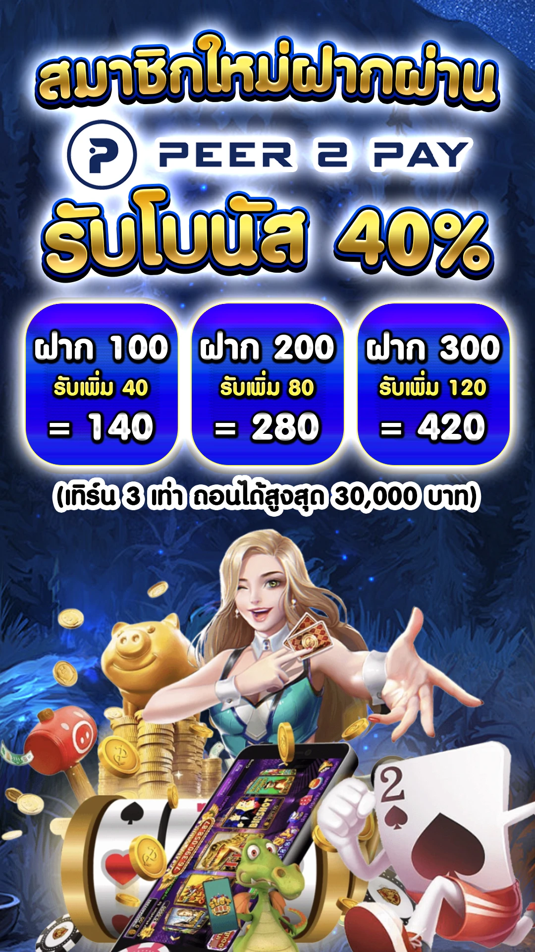เอาเหรียญไปฝากธนาคารได้ไหม - แบนเนอร์โปรโมชั่น